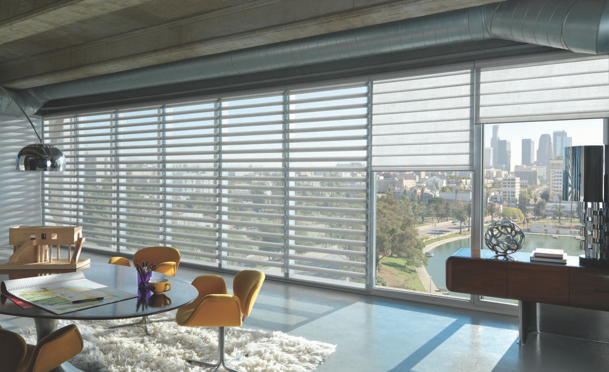 The benefits of Pirouette Window Shadings near Edmond, Oklahoma (OK), for sunny rooms and large windows.